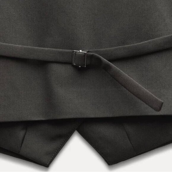 NWT ZARA 2 PIECES MATCH SET TAILORED VEST + PLEATED PANTS - Picture 9 of 13